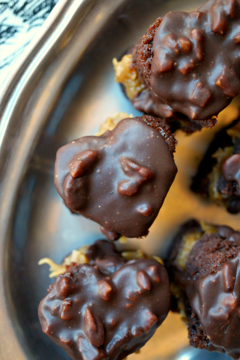 german chocolate cake bites | The Baking Fairy