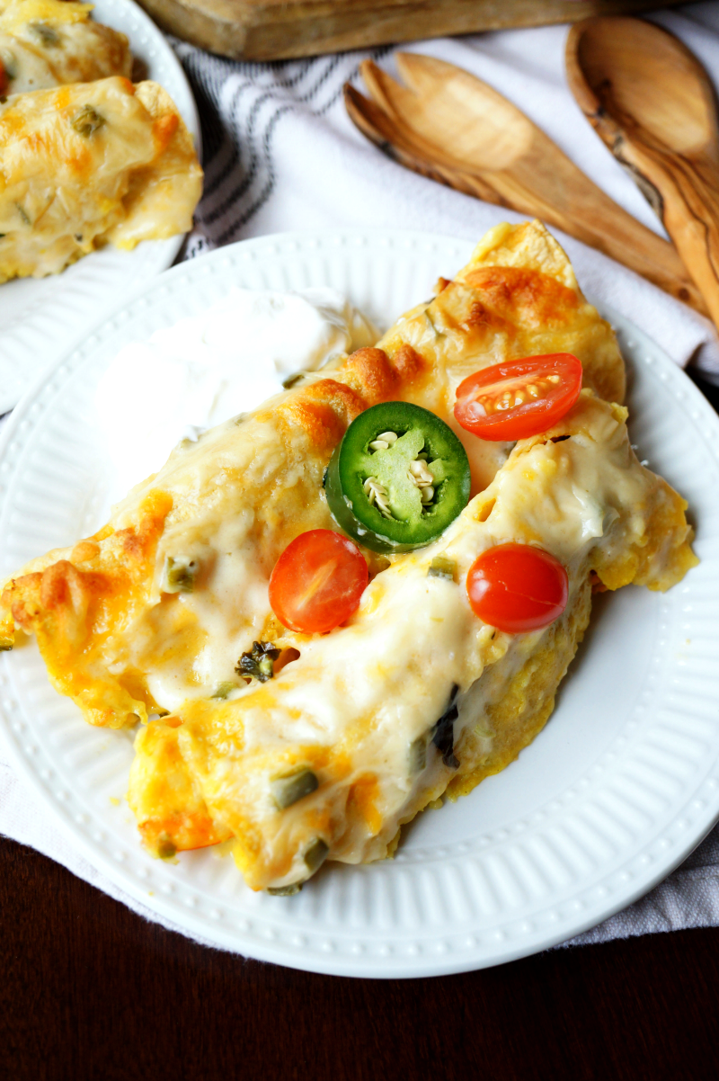 creamy shrimp enchiladas | The Baking Fairy