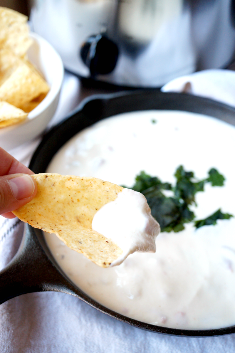 5-ingredient white queso | The Baking Fairy