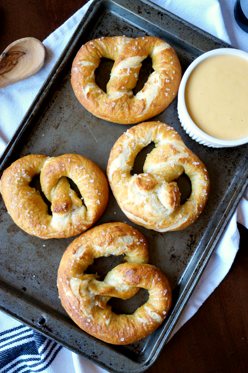 soft pretzels with beer cheese | The Baking Fairy