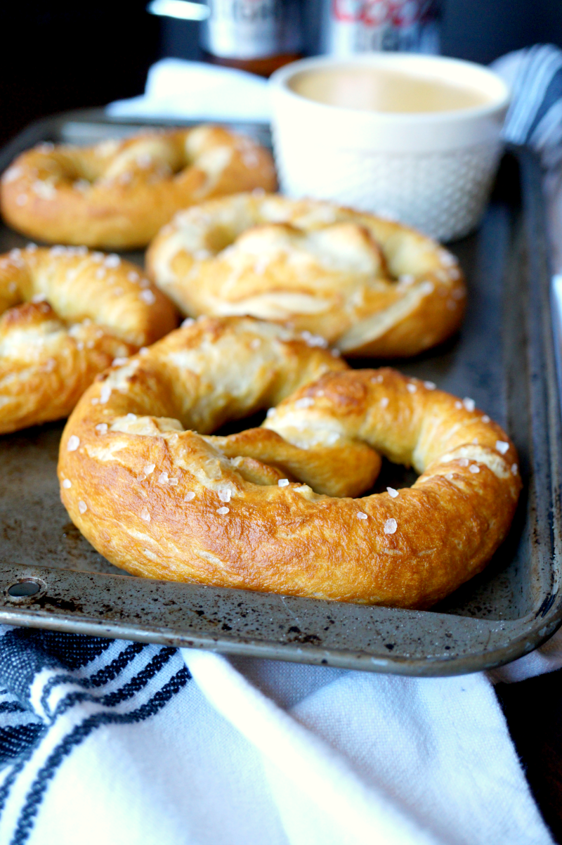 soft pretzels with beer cheese | The Baking Fairy