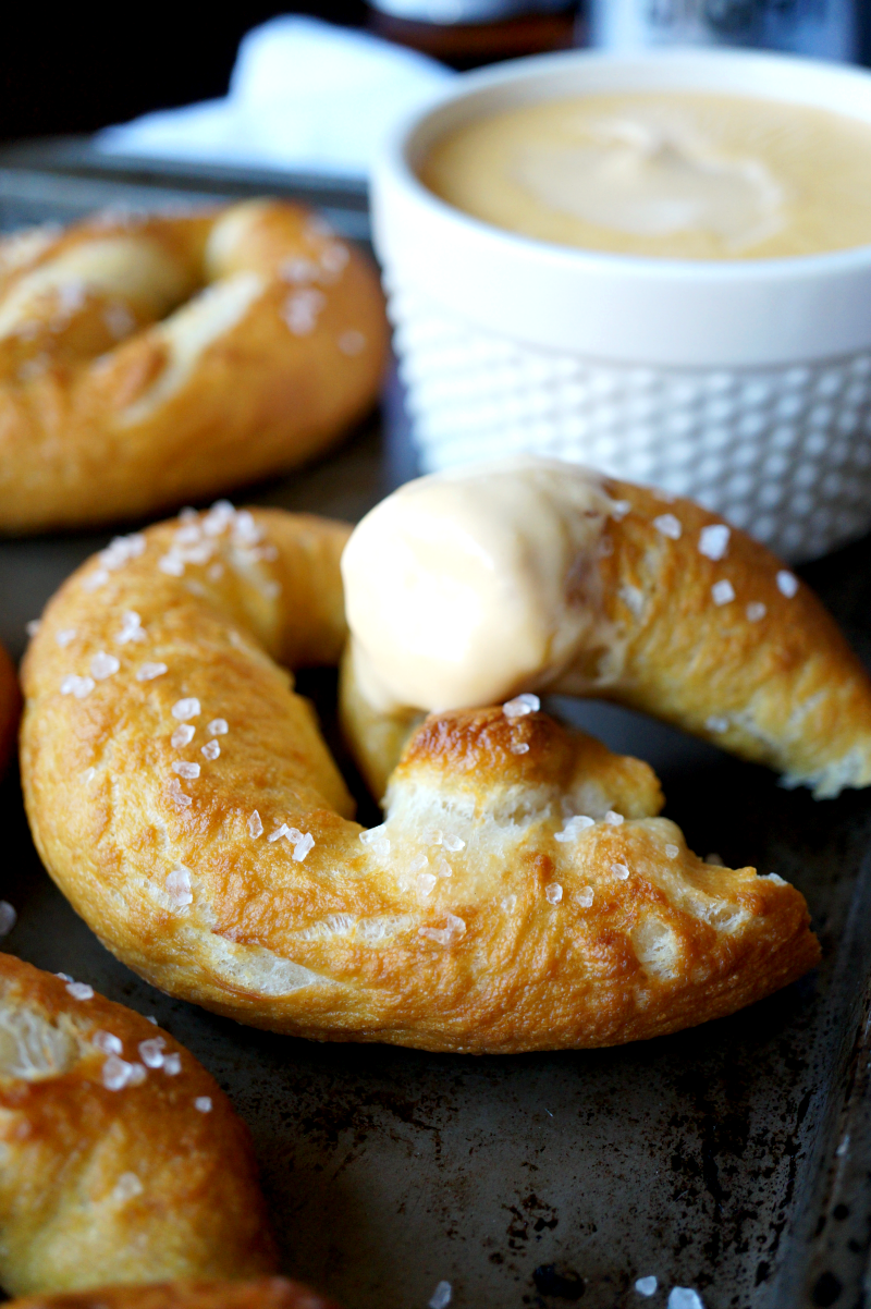 soft pretzels with beer cheese | The Baking Fairy