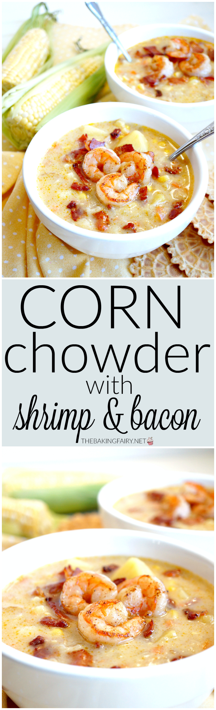 corn chowder with shrimp | The Baking Fairy