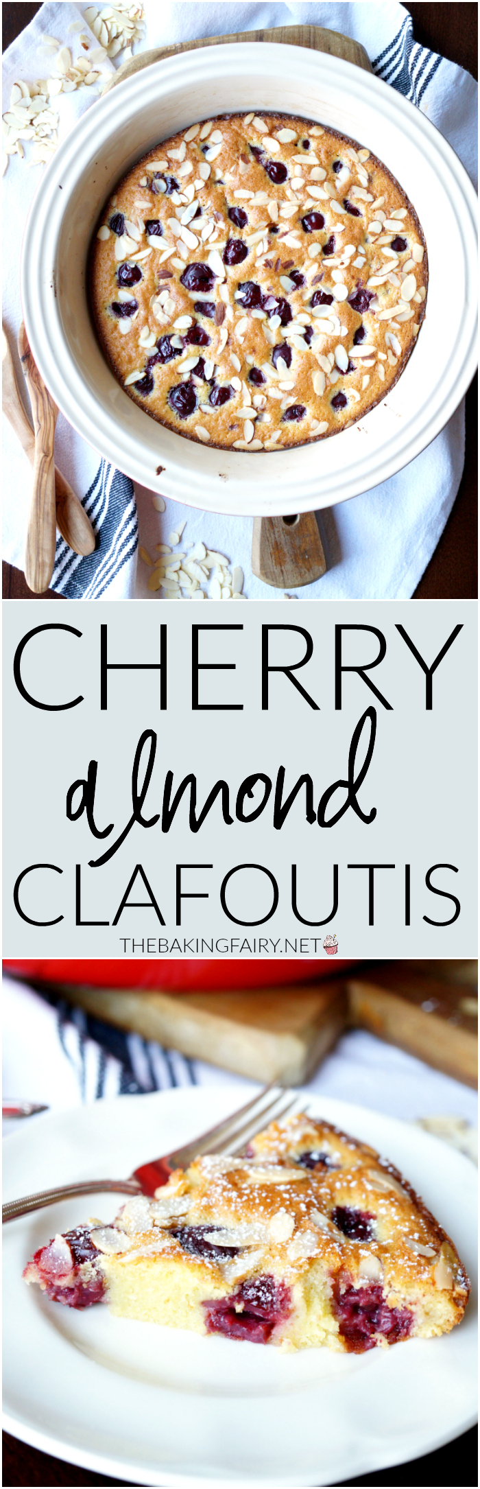 cherry almond clafoutis | The Baking Fairy