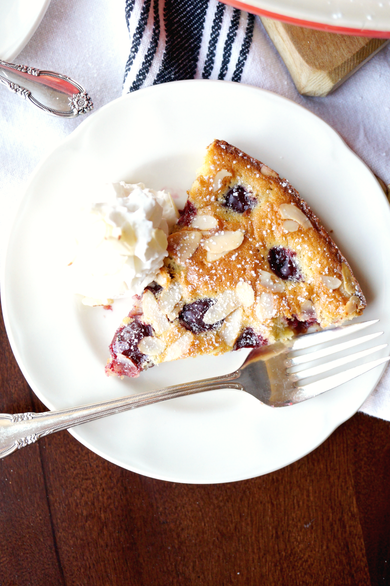 cherry almond clafoutis | The Baking Fairy