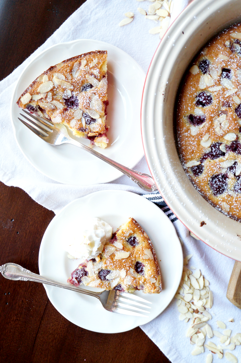 cherry almond clafoutis | The Baking Fairy