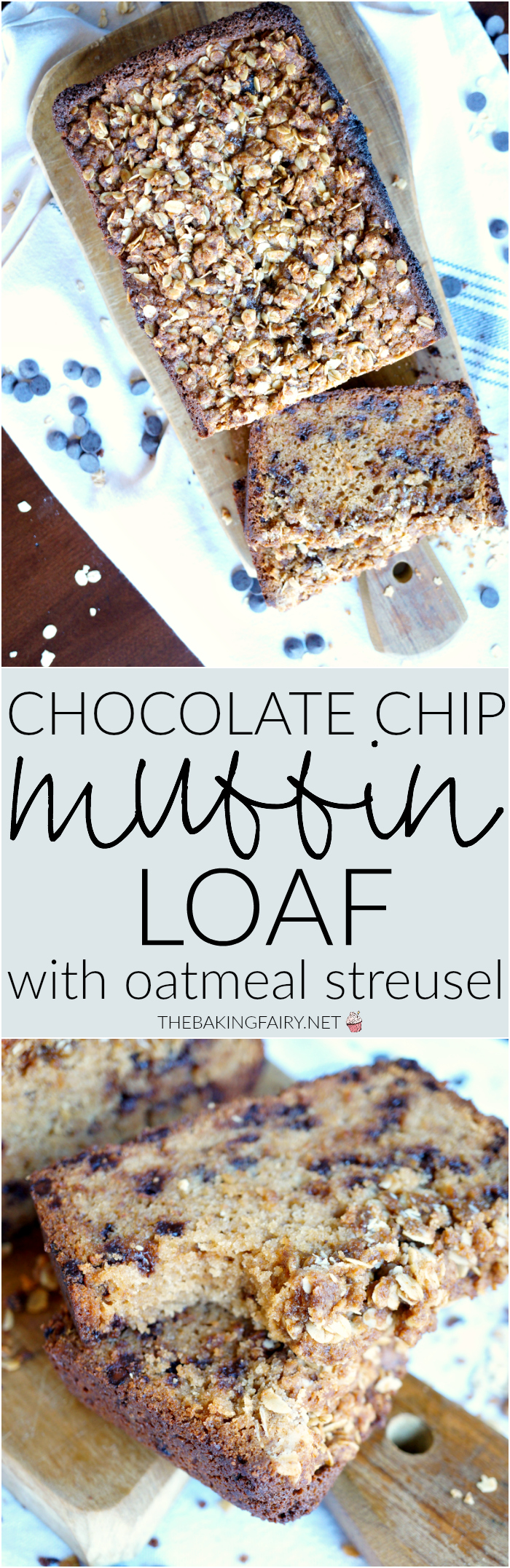 chocolate chip muffin loaf The Baking Fairy The Baking Fairy