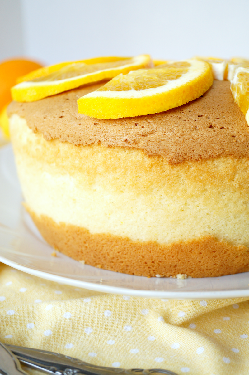 citrus chiffon cake | The Baking Fairy