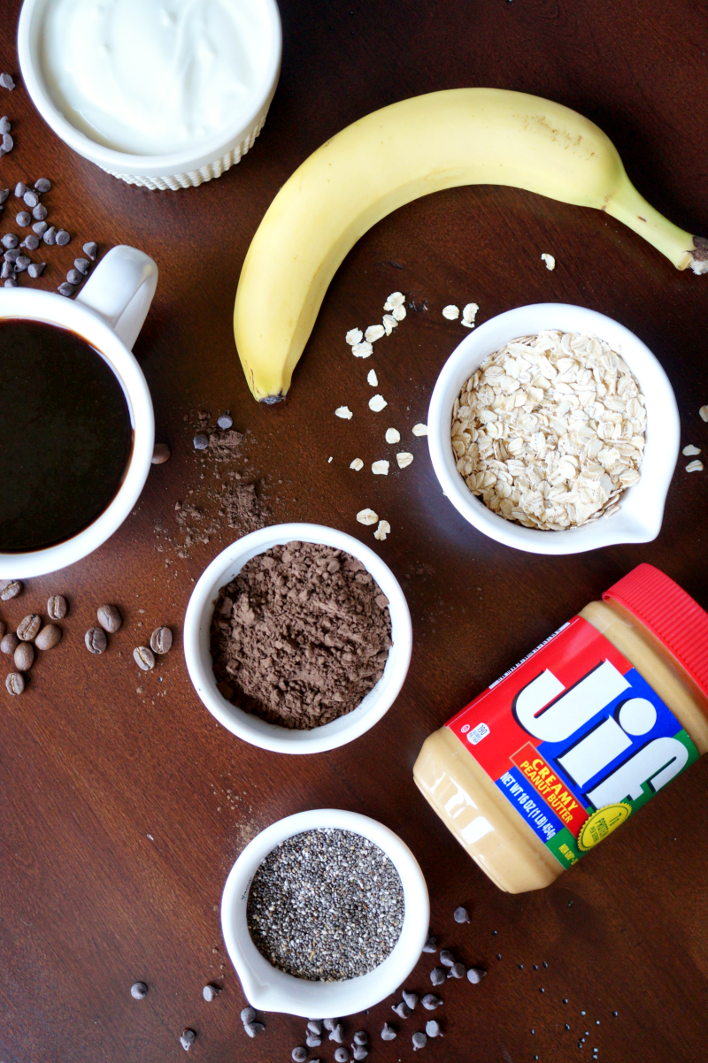 peanut butter mocha smoothie bowl | The Baking Fairy