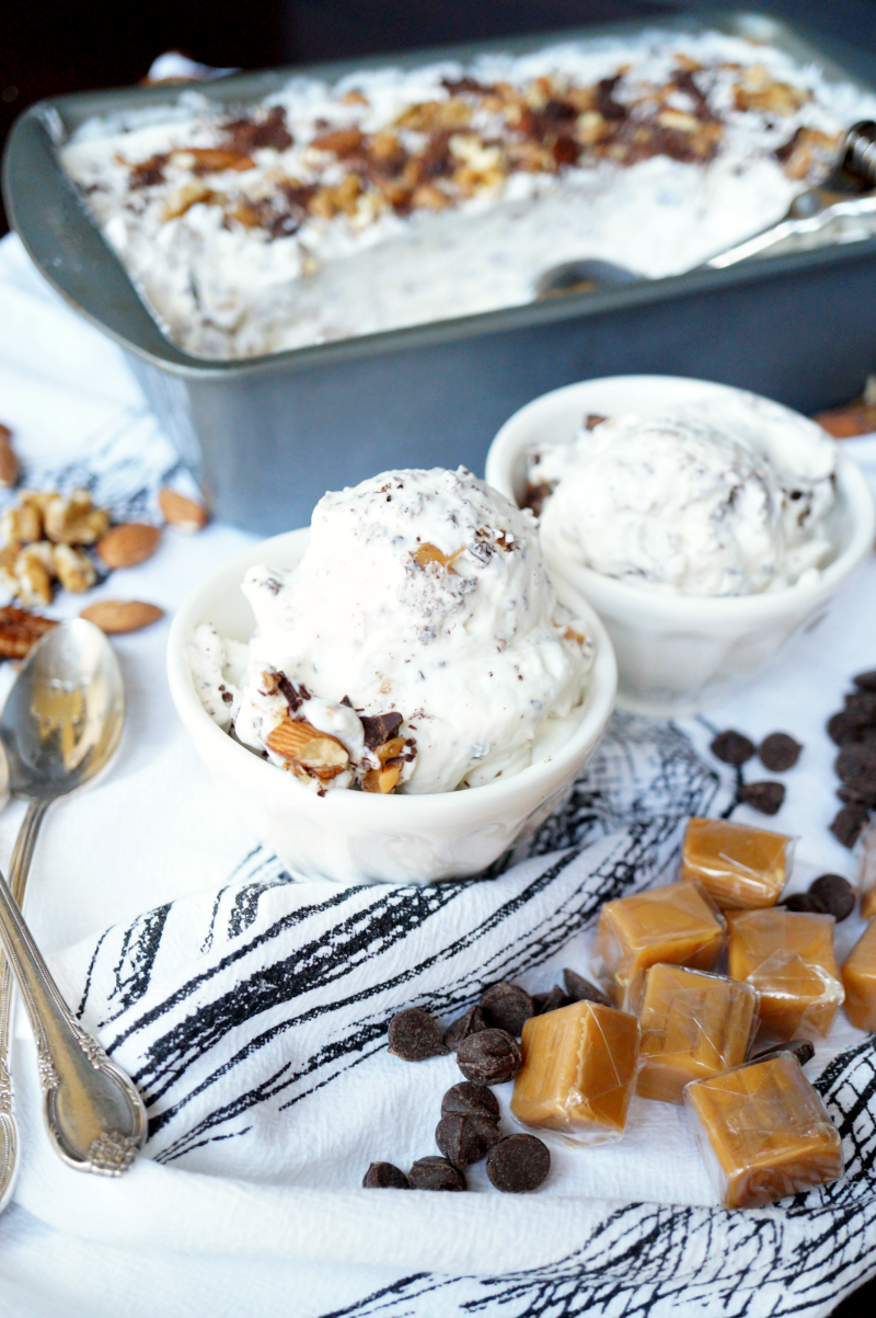 homemade moo-llenium crunch ice cream | The Baking Fairy