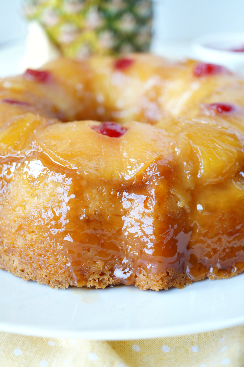 pineapple upside down bundt cake | The Baking Fairy