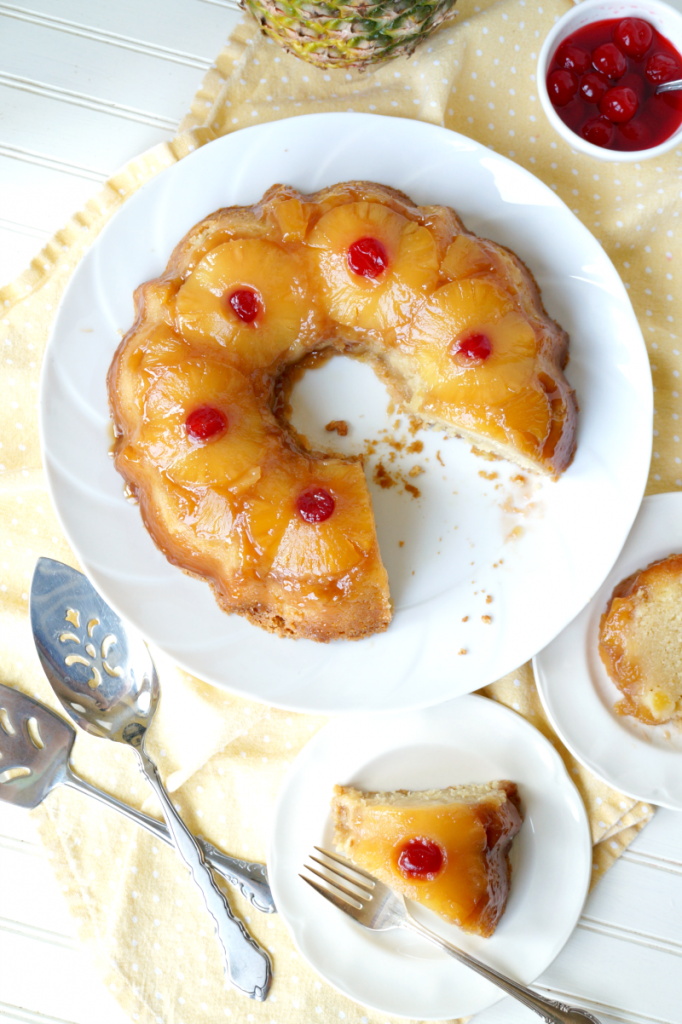 pineapple upside down bundt cake - The Baking Fairy