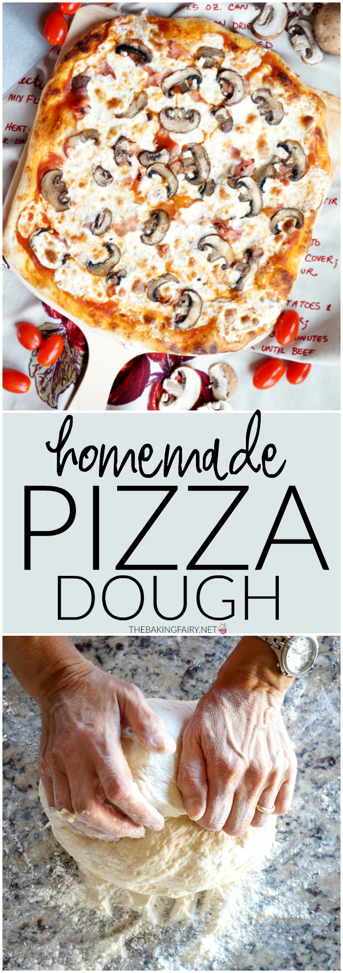 homemade pizza dough | The Baking Fairy