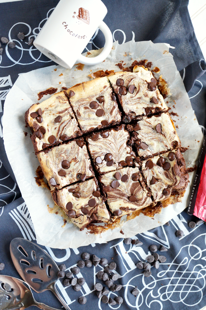 marbled cheesecake brownies | The Baking Fairy
