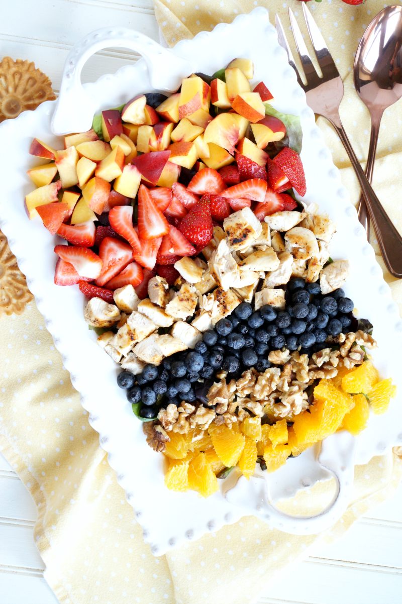 grilled chicken & fruit cobb salad | The Baking Fairy