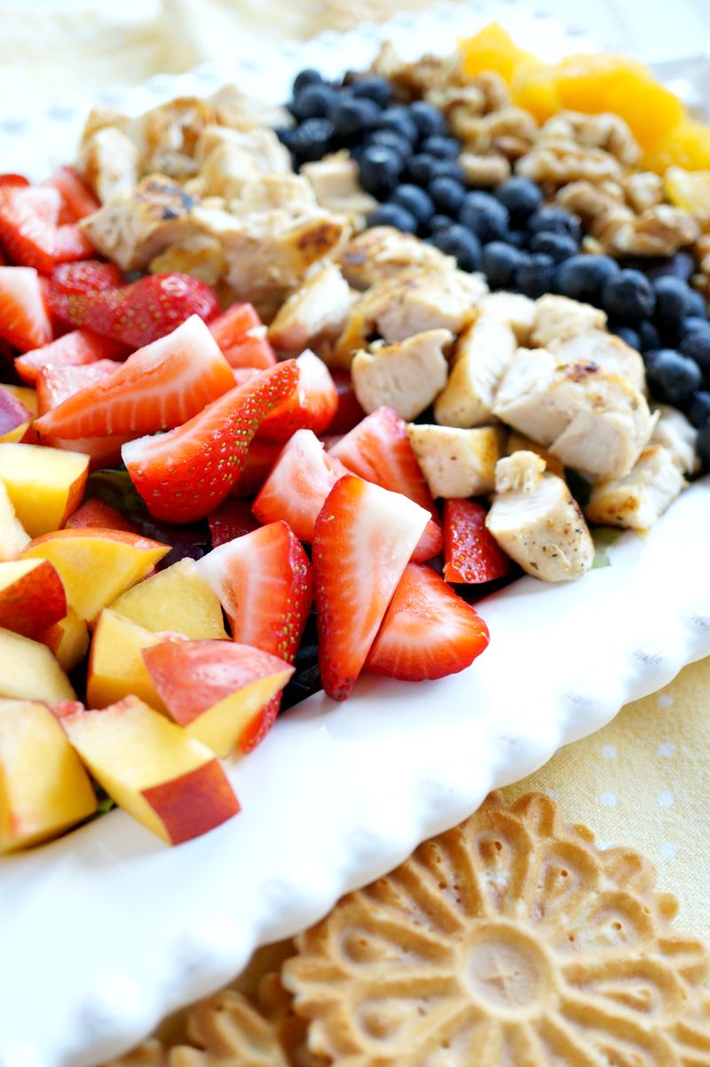 grilled chicken & fruit cobb salad | The Baking Fairy