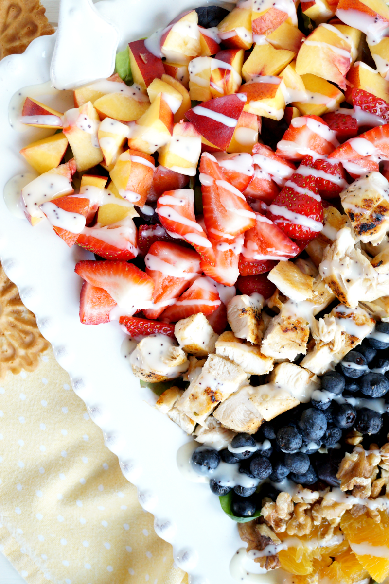 grilled chicken & fruit cobb salad | The Baking Fairy