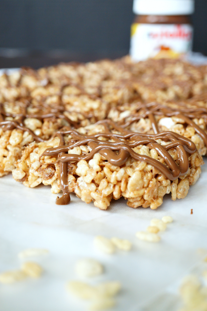 Nutella rice krispie treats - The Baking Fairy