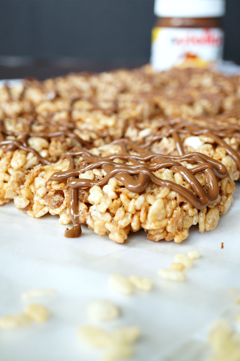 Nutella rice krispie treats | The Baking Fairy