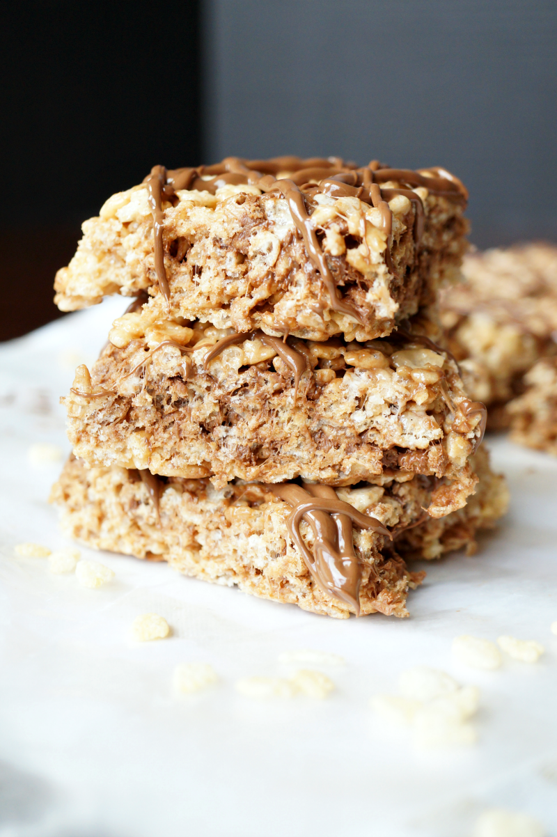 Nutella rice krispie treats | The Baking Fairy