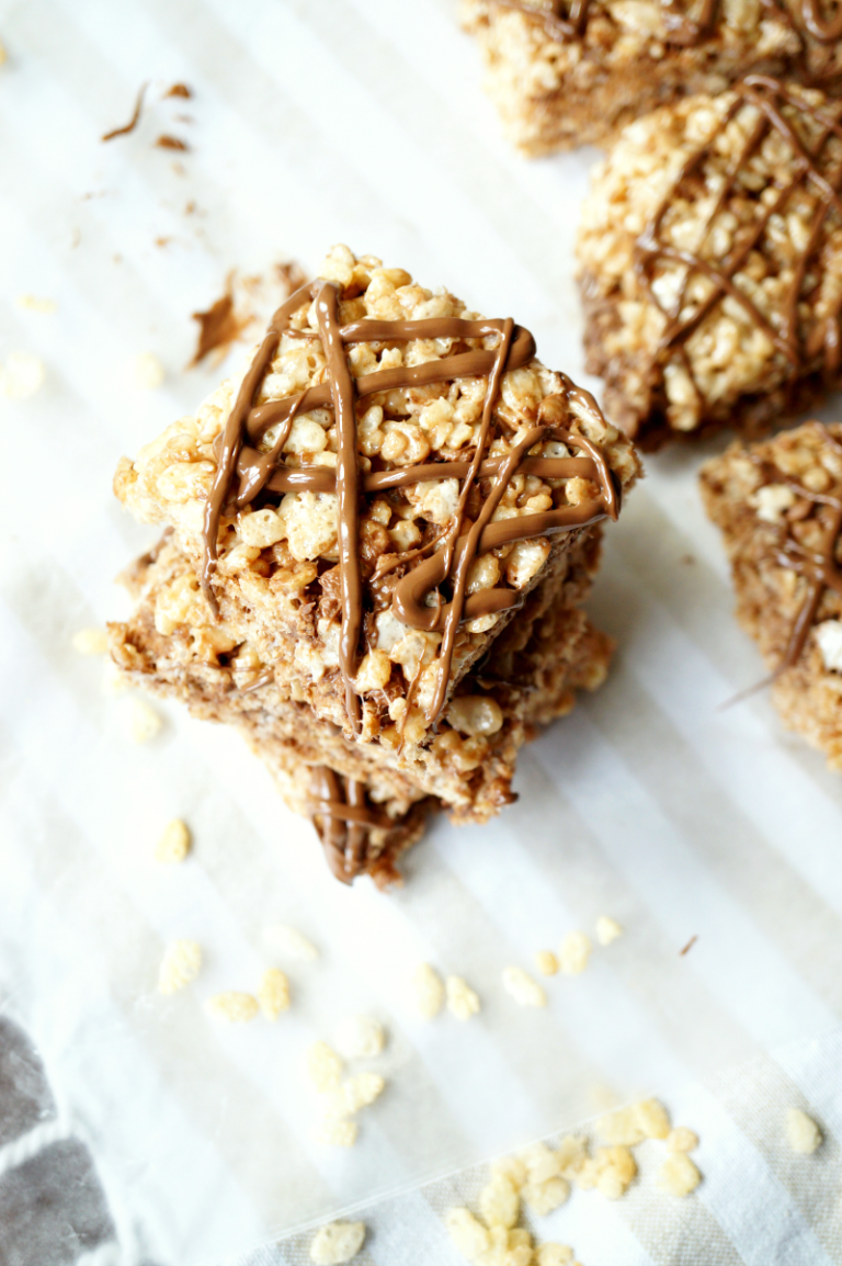 Nutella rice krispie treats - The Baking Fairy