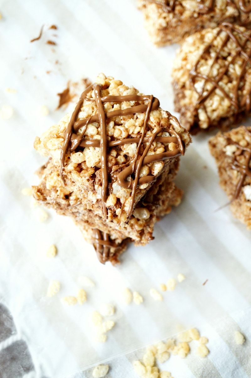 Nutella rice krispie treats | The Baking Fairy