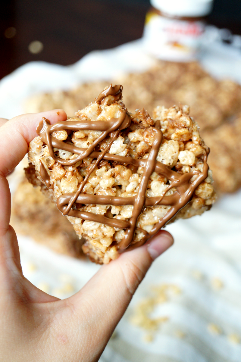 Nutella rice krispie treats | The Baking Fairy