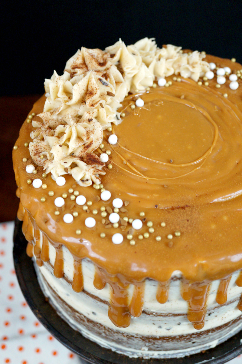 pumpkin spice latte layer cake | The Baking Fairy