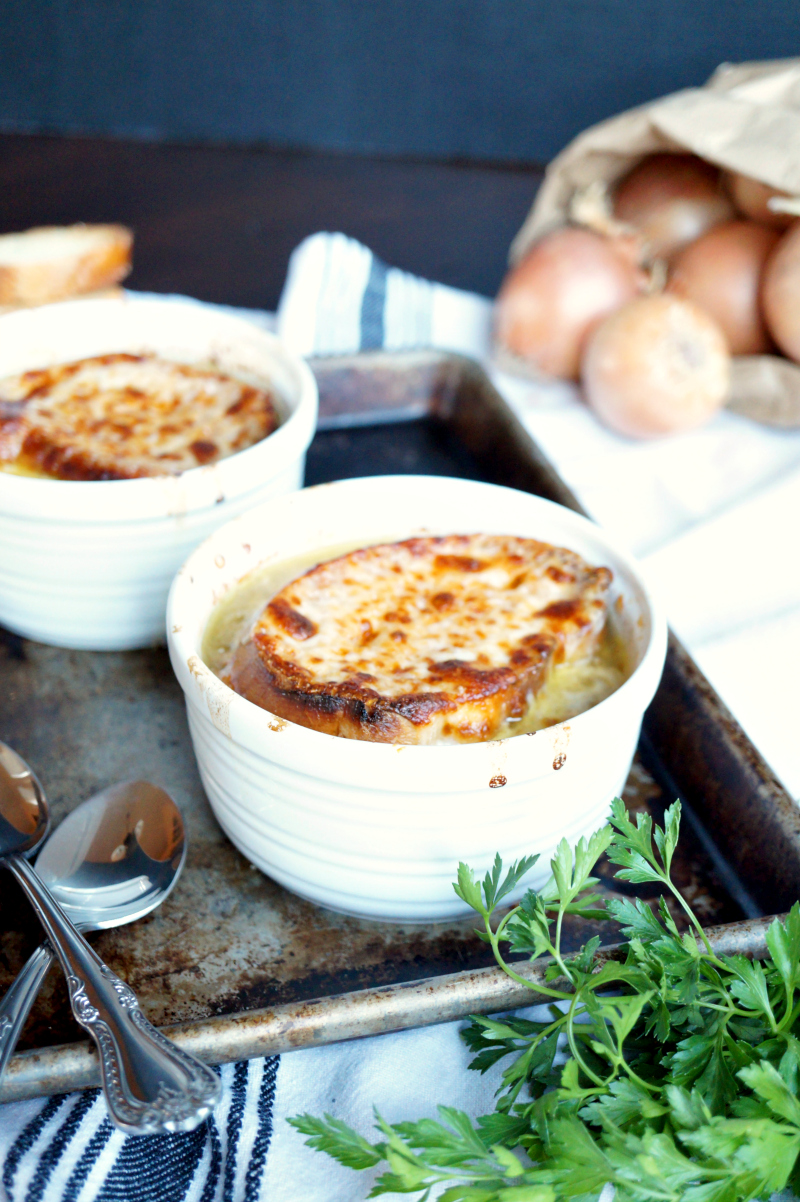 slow cooker french onion soup | The Baking Fairy