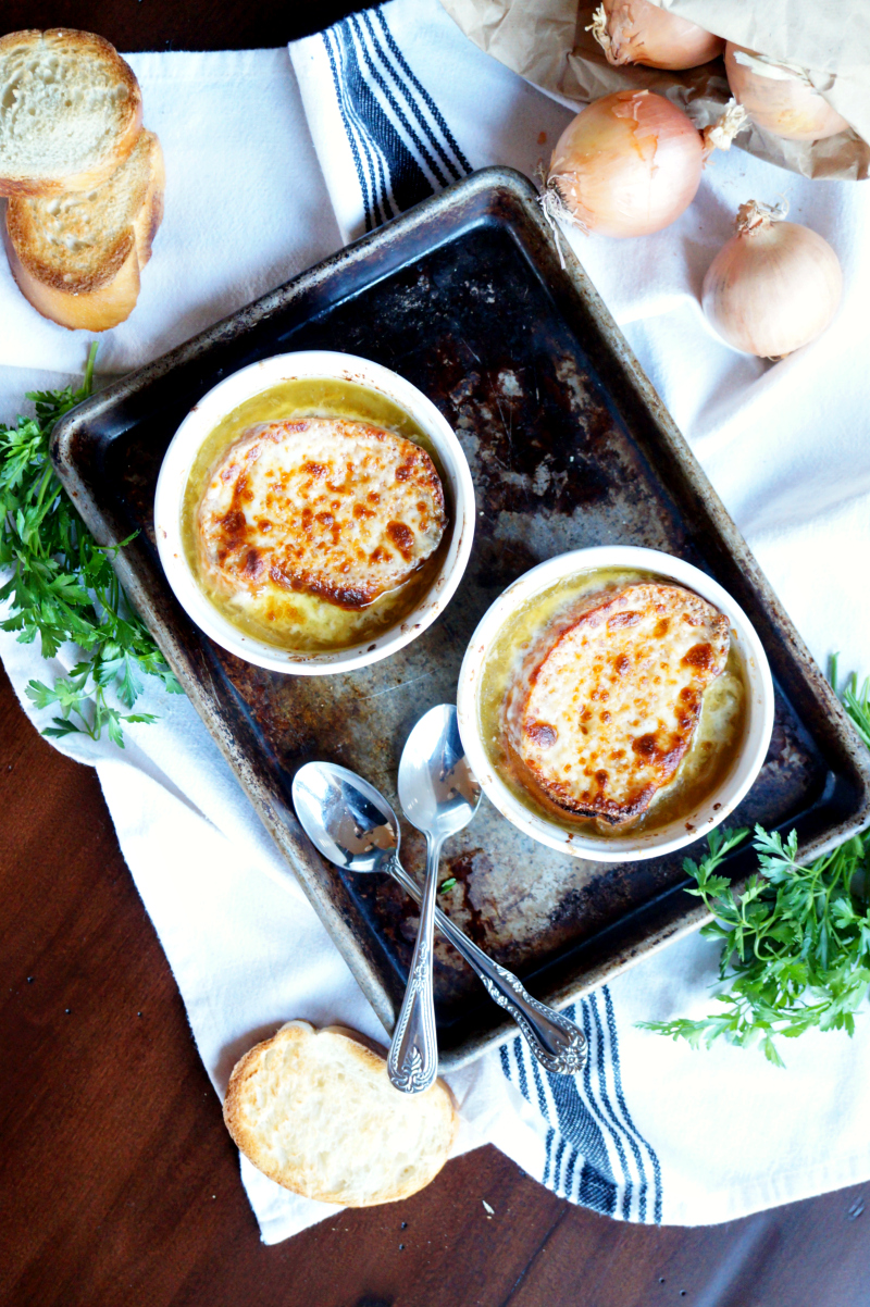 slow cooker french onion soup | The Baking Fairy