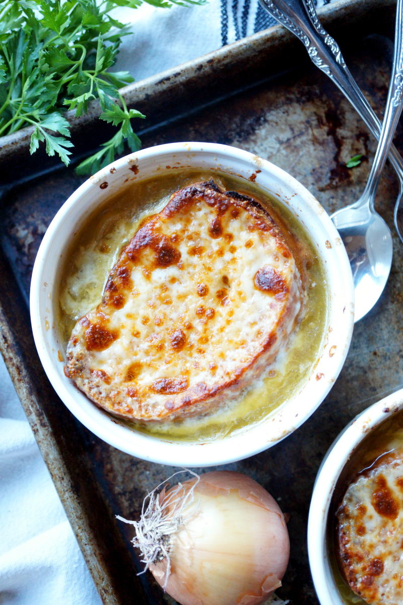 slow cooker french onion soup | The Baking Fairy