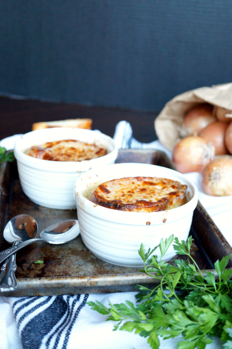 slow cooker french onion soup | The Baking Fairy
