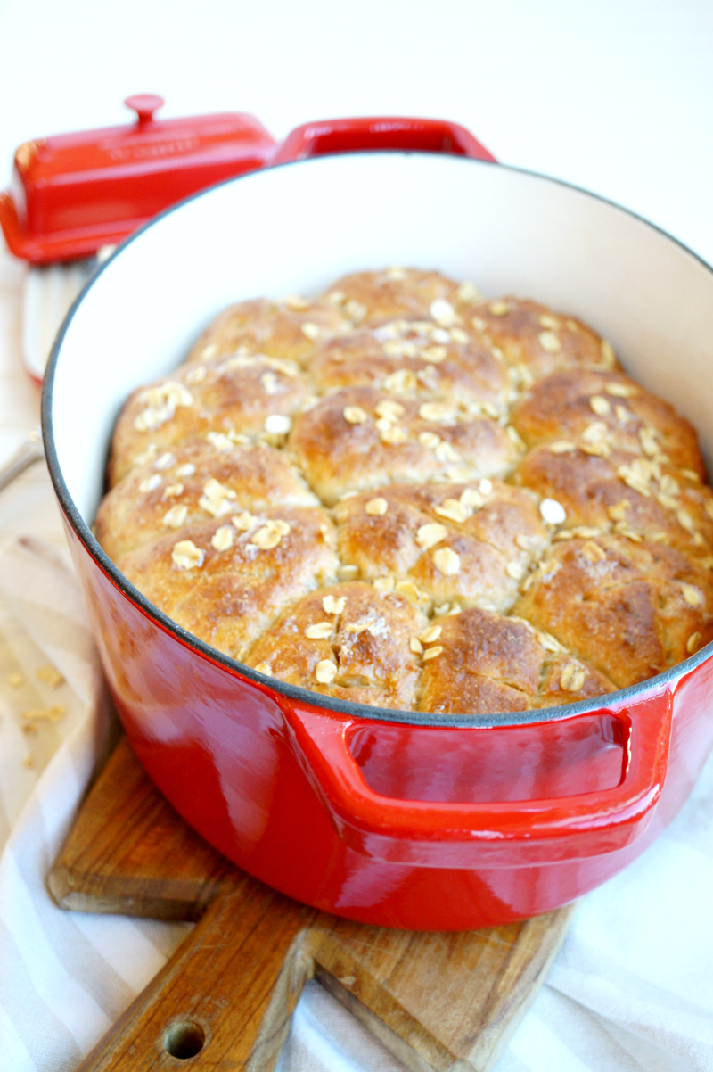 no-knead oatmeal rolls | The Baking Fairy