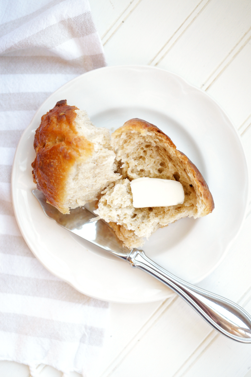 no-knead oatmeal rolls | The Baking Fairy