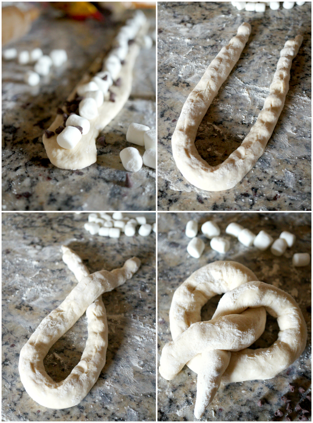 s'mores stuffed pretzels | The Baking Fairy