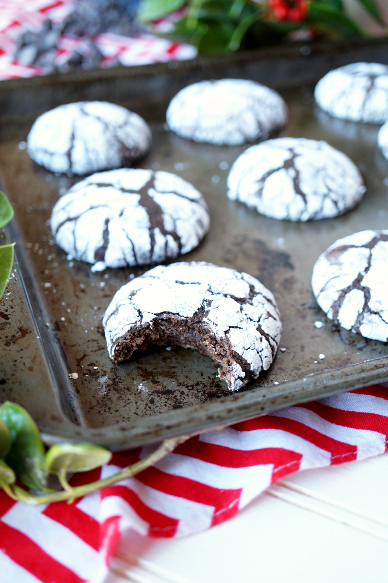 brownie mix crackle cookies | The Baking Fairy