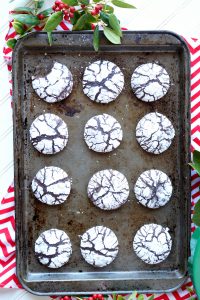 brownie mix crackle cookies | The Baking Fairy