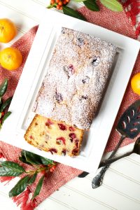 cranberry orange mascarpone loaf cake | The Baking Fairy