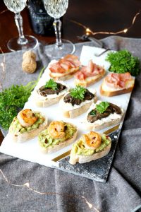 holiday crostini trio | The Baking Fairy