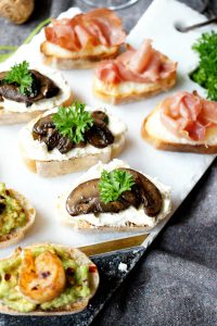 holiday crostini trio | The Baking Fairy