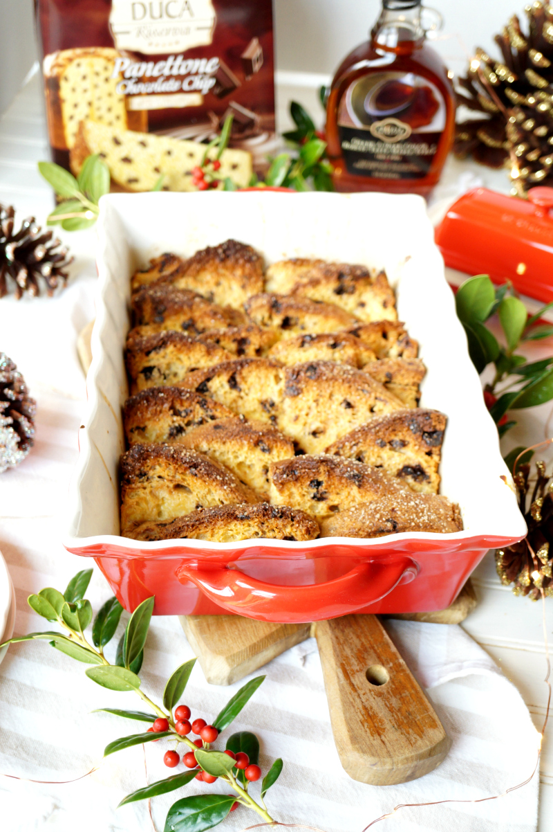 panettone french toast casserole | The Baking Fairy