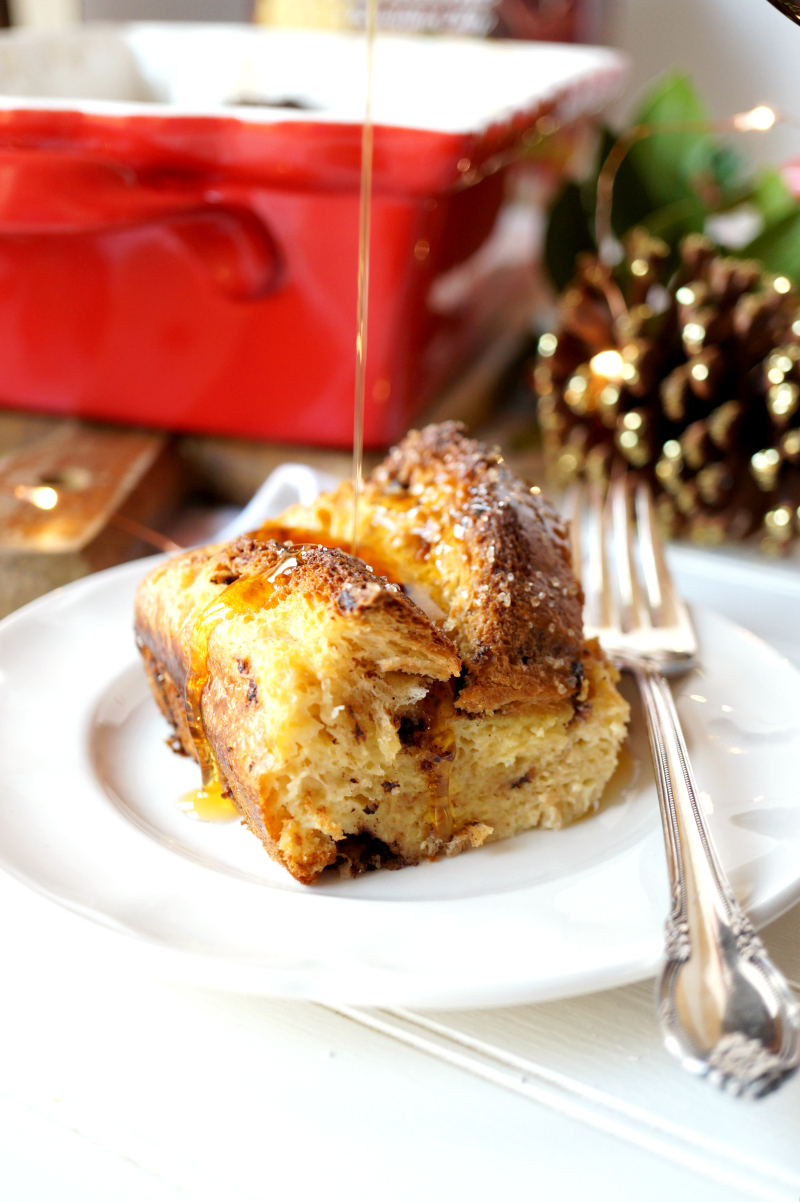 panettone french toast casserole | The Baking Fairy