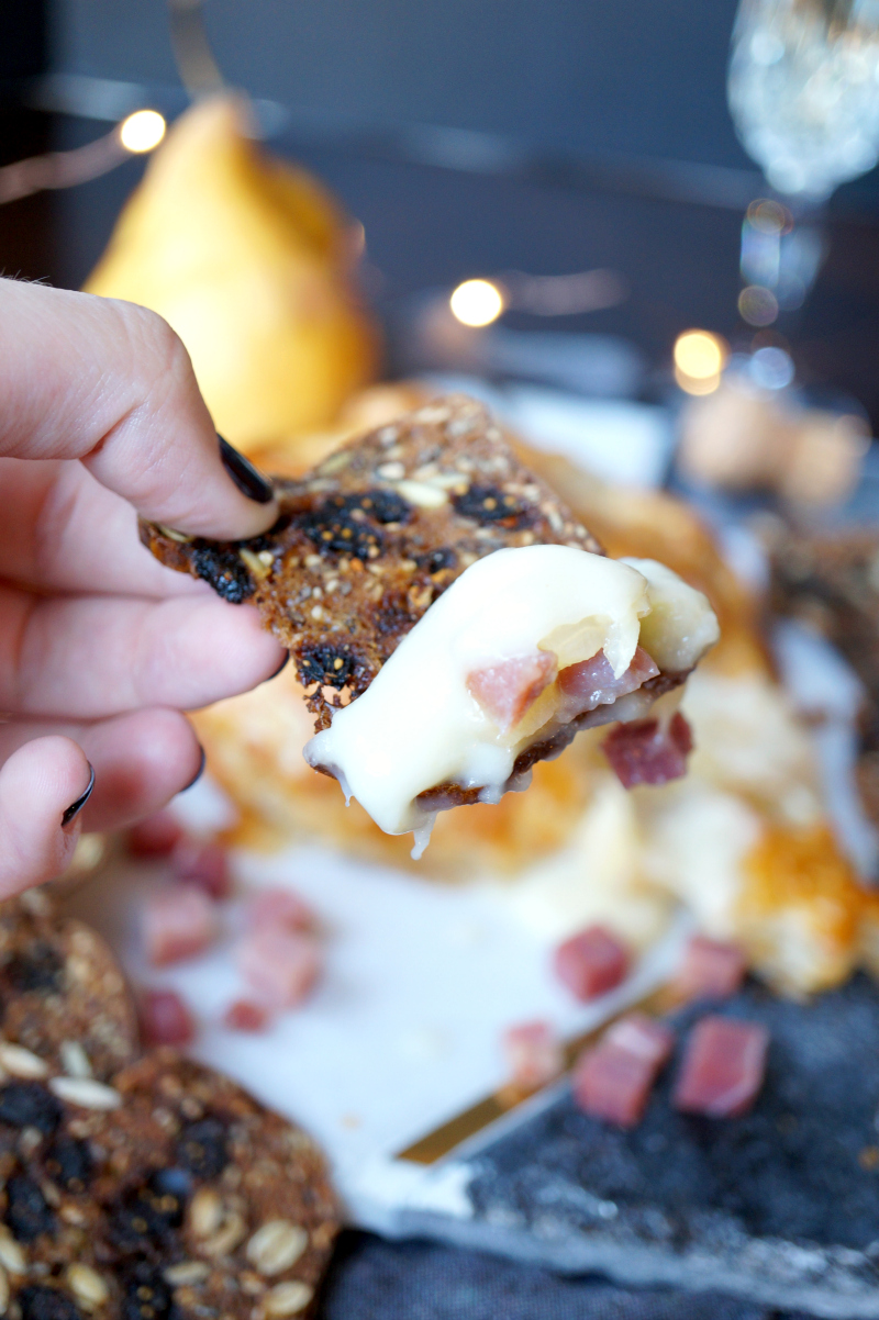 prosciutto pear brie en croute | The Baking Fairy