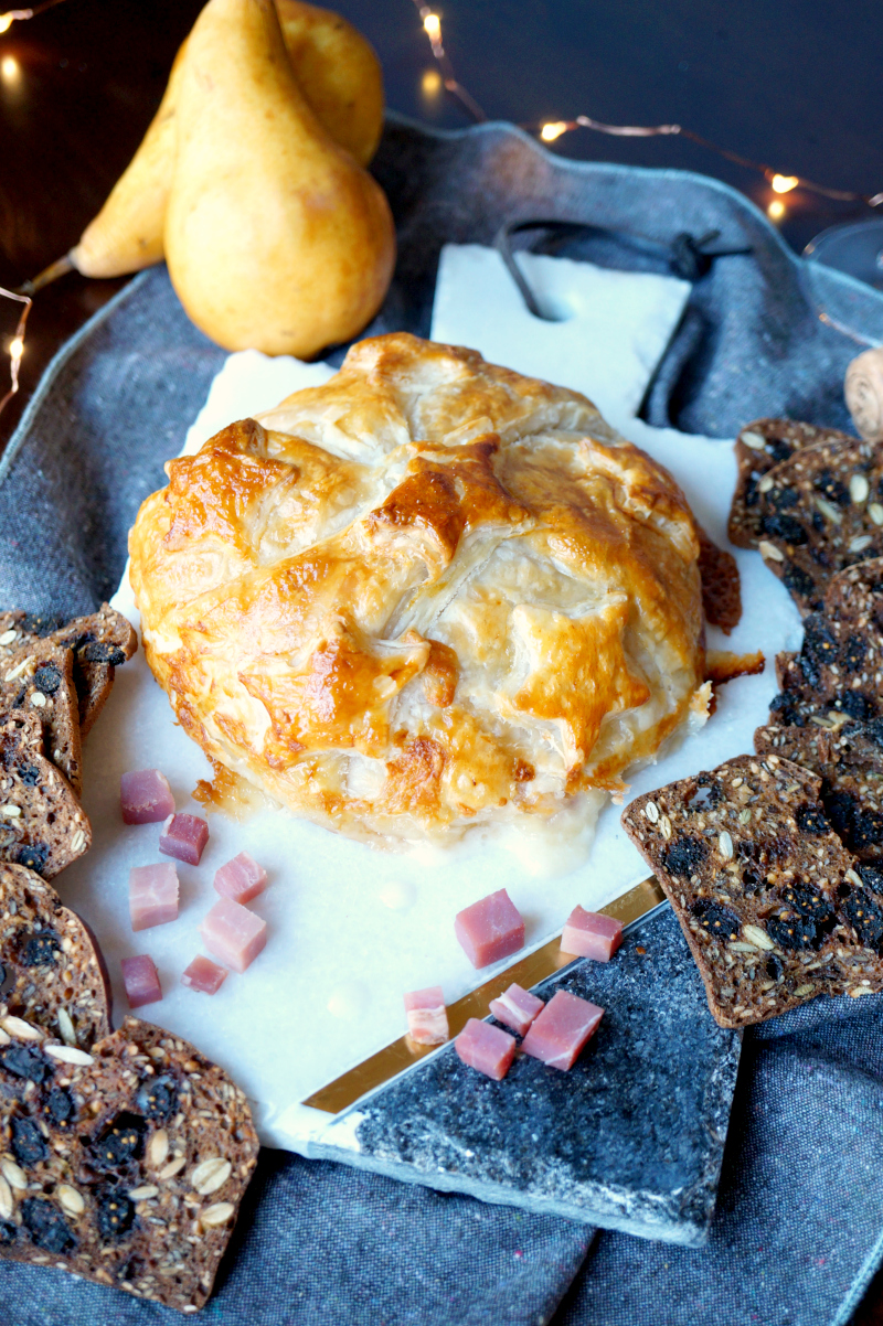 prosciutto pear brie en croute | The Baking Fairy