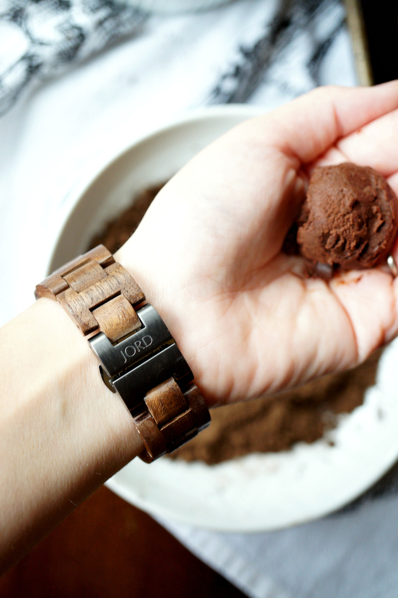 dark chocolate red wine truffles | The Baking Fairy