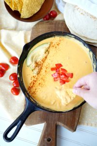 6-ingredient traditional yellow queso | The Baking Fairy