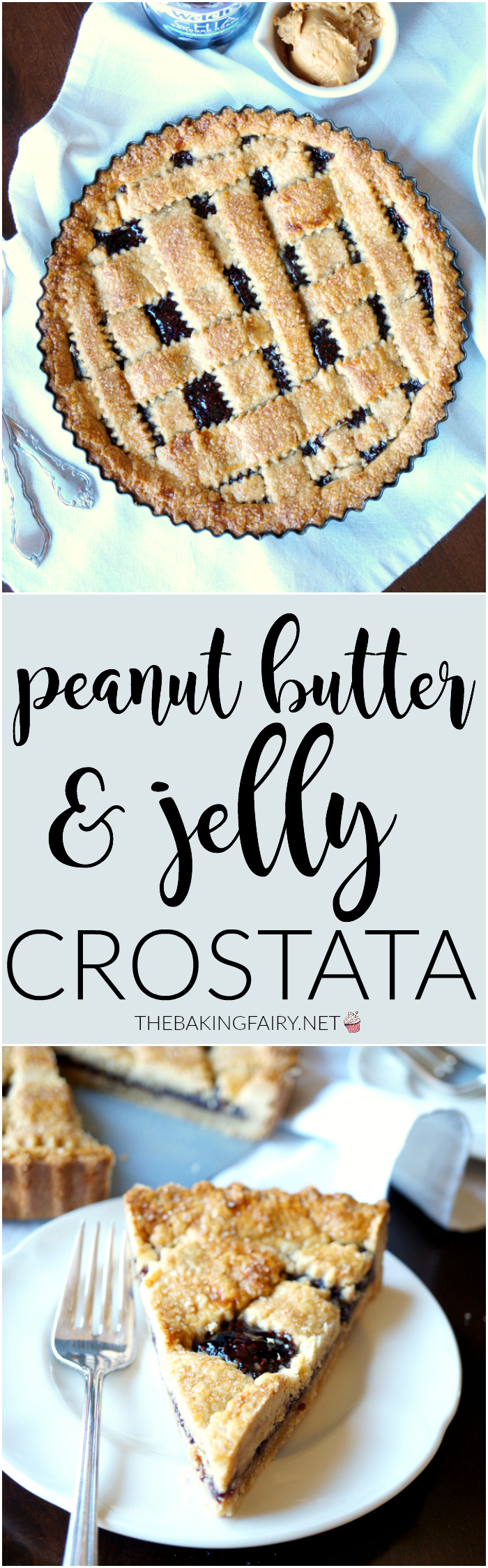 peanut butter & jelly crostata | The Baking Fairy