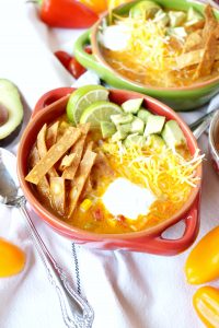 crispy chicken tortilla soup | The Baking Fairy