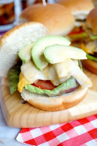 grilled honey mustard chicken sliders | The Baking Fairy