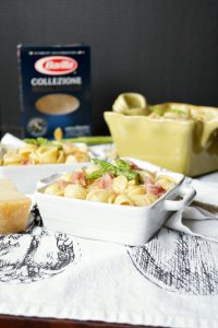 prosciutto & asparagus orecchiette | The Baking Fairy